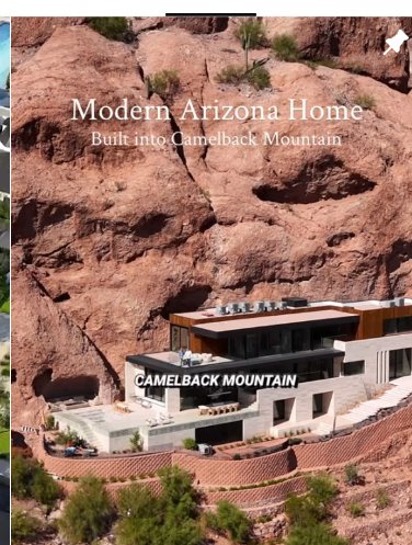 Modern Arizona home built into Camelback Mountain